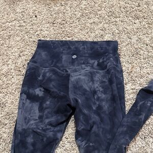 lululemon athletica Black Tie-Dye Leggings